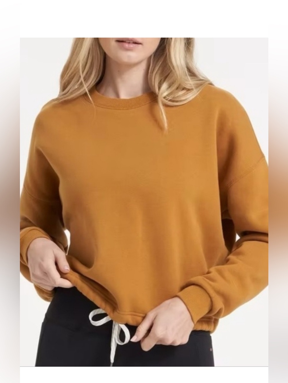Vuori Restore Crewneck Sweatshirt Wheat Burnt Orange